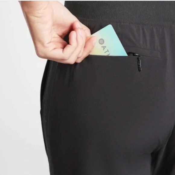 Athleta Brooklyn Ankle Pant Black Size 8 Wrinkle-resistant Stretch Lightweight - Picture 15 of 15